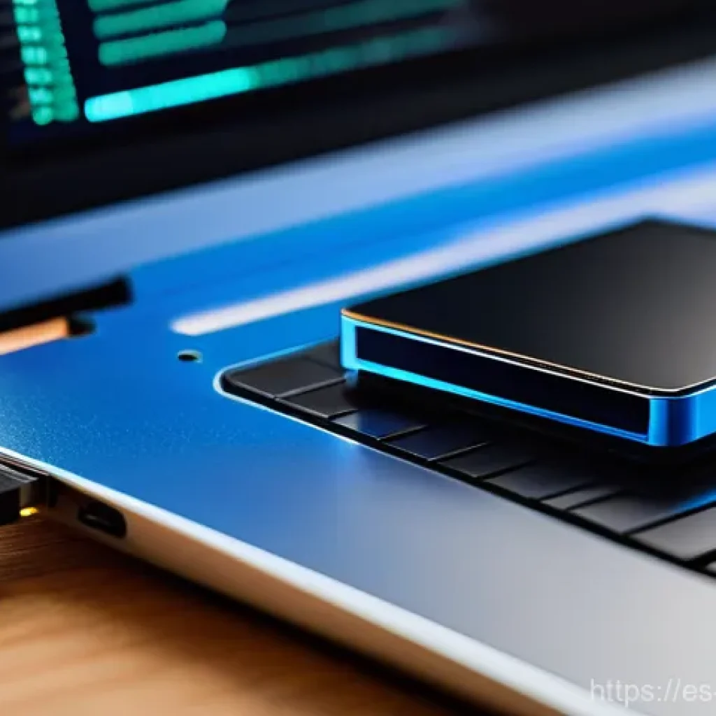 외장 SSD의 펌웨어 관리 팁 - **Prompt 1: The Revitalized SSD**
    "A close-up, highly detailed shot of a sleek, modern external ...