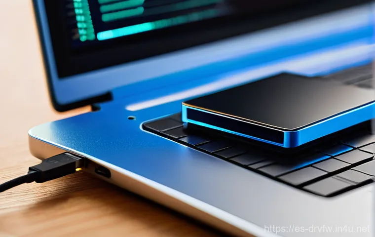 외장 SSD의 펌웨어 관리 팁 - **Prompt 1: The Revitalized SSD**
"A close-up, highly detailed shot of a sleek, modern external ...