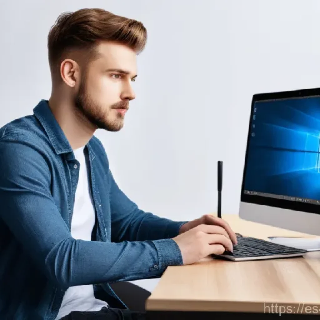 펌웨어 업데이트 중 전원 공급 안정화 팁 - **Prompt 1: "A detailed, realistic photograph of a focused young adult, wearing casual, comfortable ...